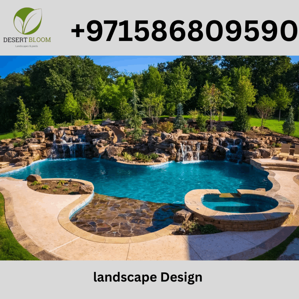 Pool Waterfall Construction