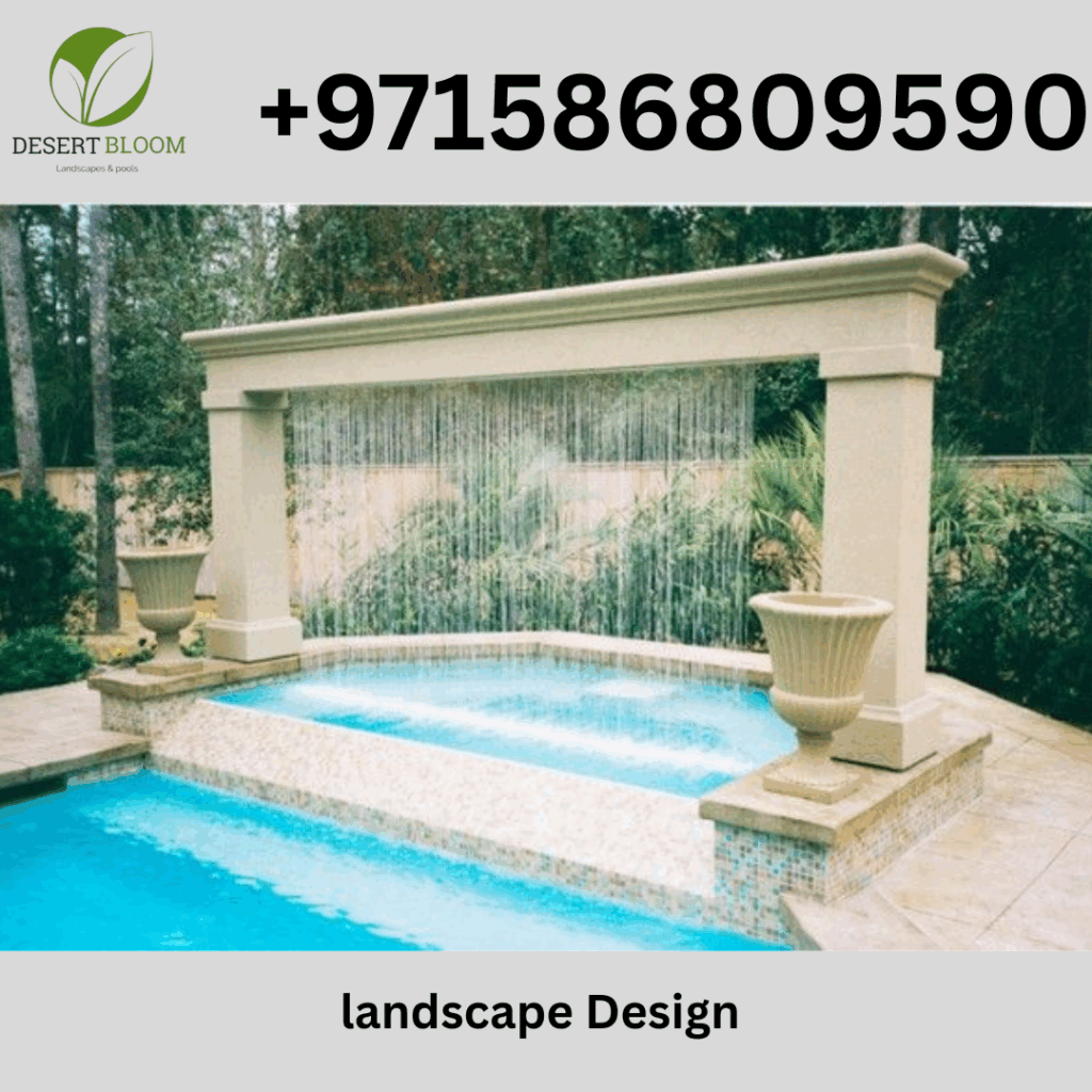 Pool Waterfall Installation